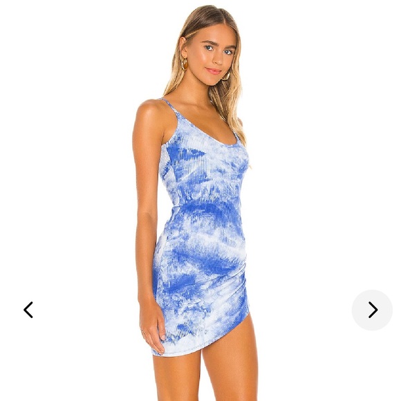 Lovers + Friends Violets Mini Dress Blue Tie Dye - Picture 2 of 3